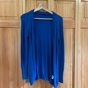 Mossimo size S bright blue open cardigan